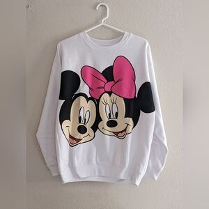 Disney White Mickey Mouse Sweatshirt